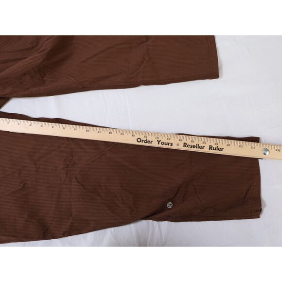 NEW Lululemon Java Brown Dance Studio MR Crop Cinched Leg Pants Size 8 - Picture 10 of 10